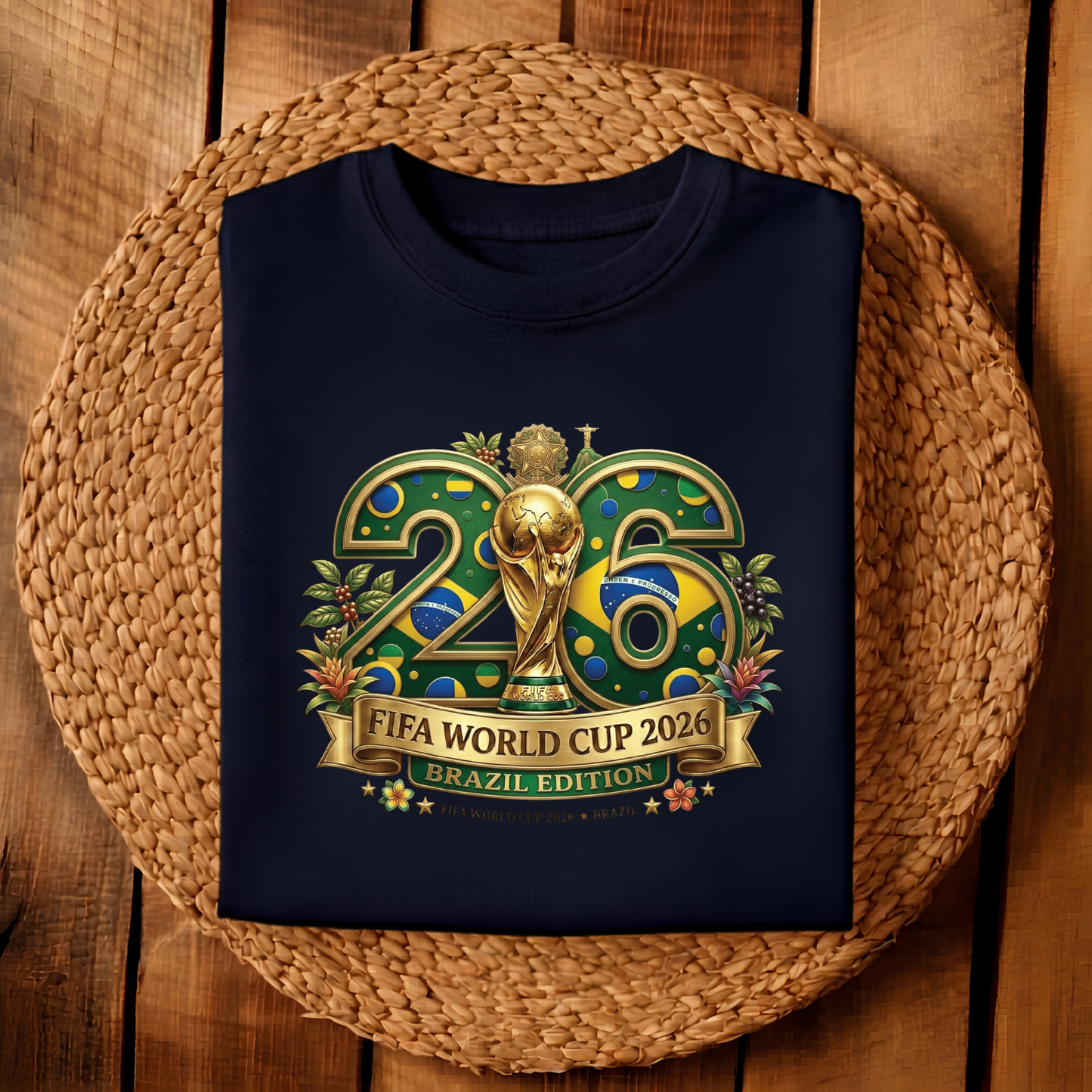 FIFA World Cup 2026 Brazil Edition Graphic Grey T-Shirt (physical)