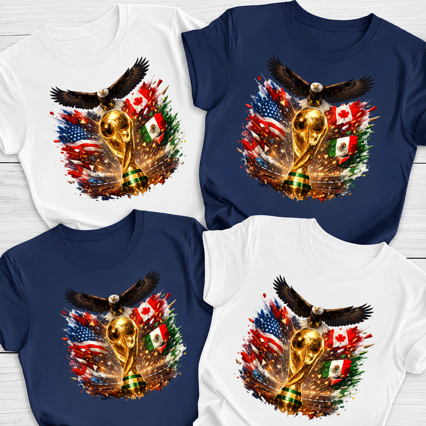 Official 2026 World Cup Soccer Fan T-Shirt - USA, Canada & Mexico Host Nations Graphic Tee (physical)