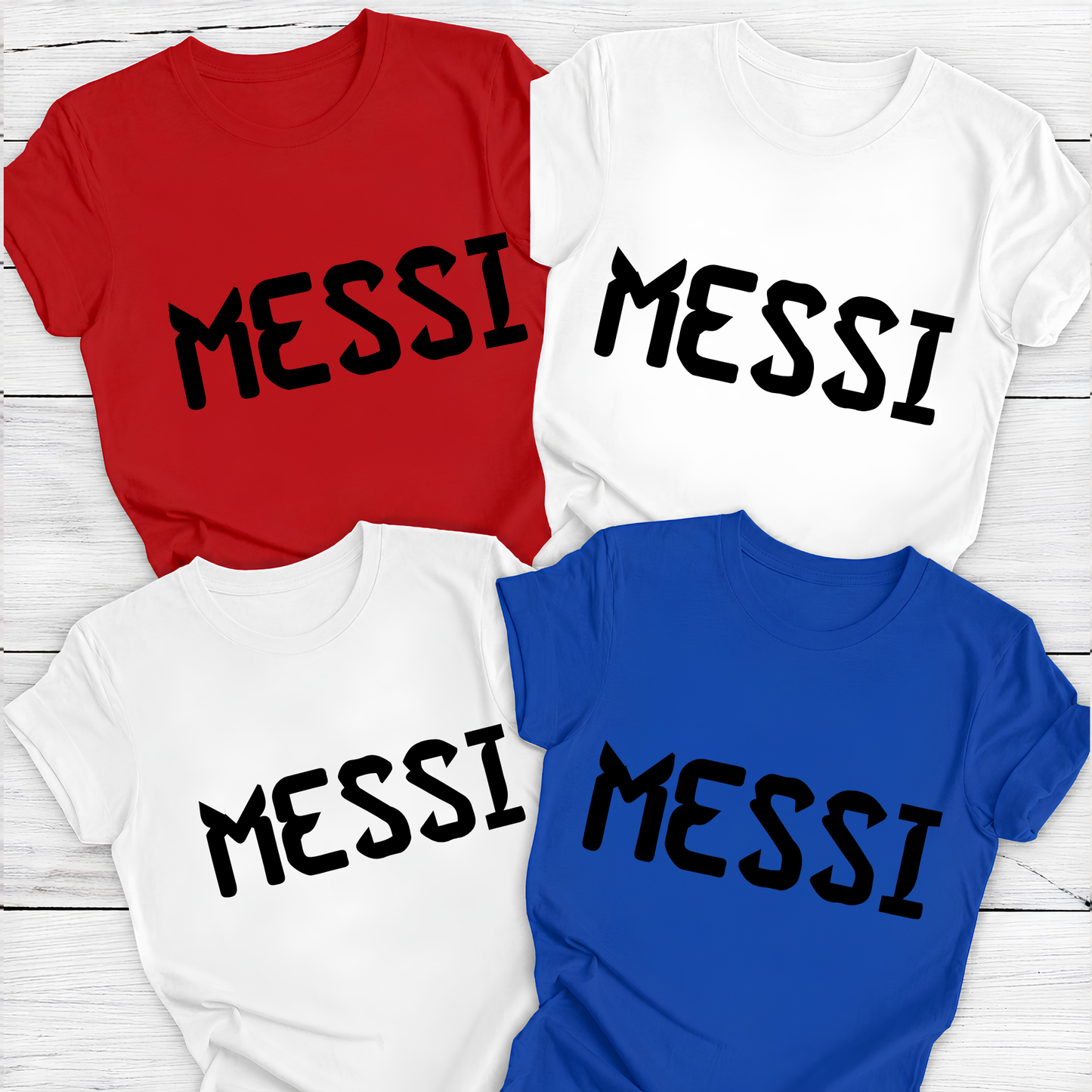 FIFA World Cup 2026 Lionel Messi Stylized Bold Text Graphic Tee (physical)