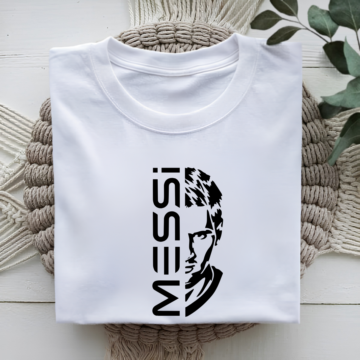 FIFA World Cup 2026, Lionel Messi Half Face Text Graphic T-Shirt (physical)