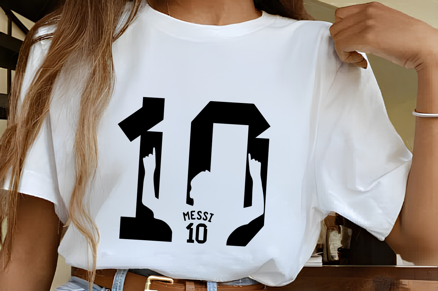 FIFA World Cup 2026 Lionel Messi Number 10 Silhouette Graphic Tee (physical)