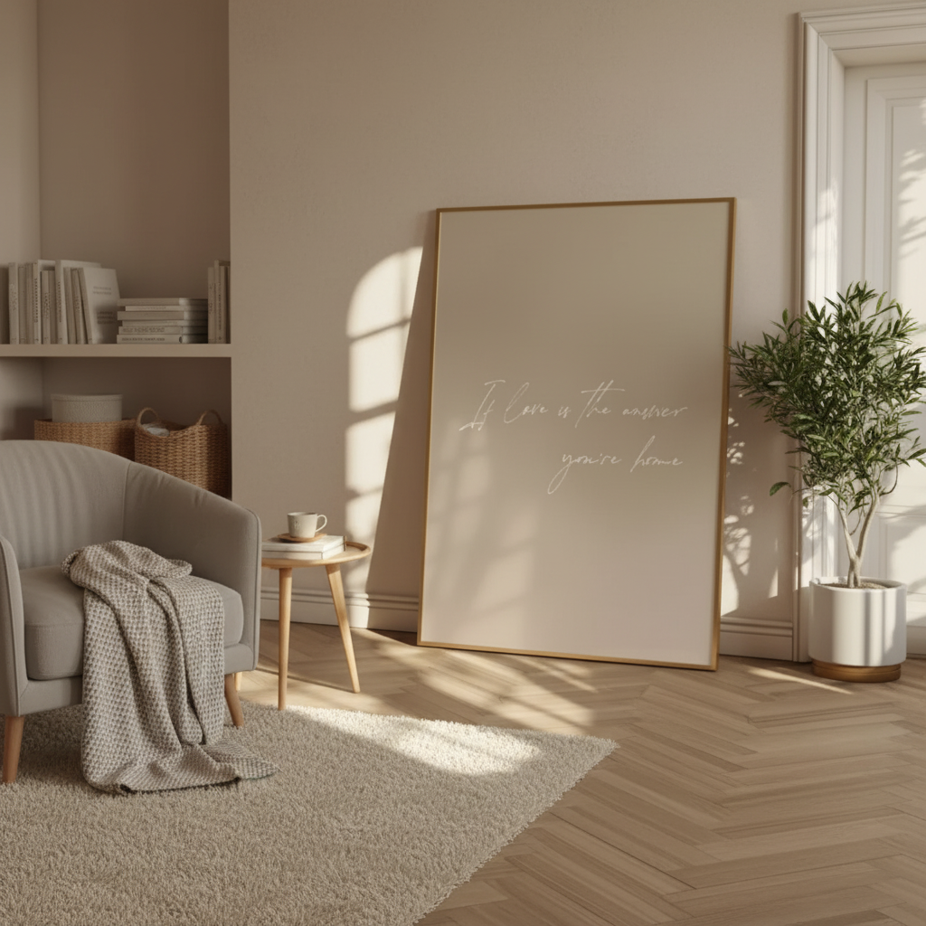 Neutral Love is the Answer Wall Art Print(Printable+Physical)