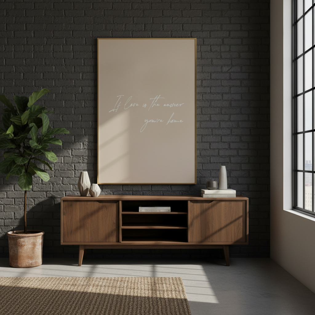 Neutral Love is the Answer Wall Art Print(Printable+Physical)