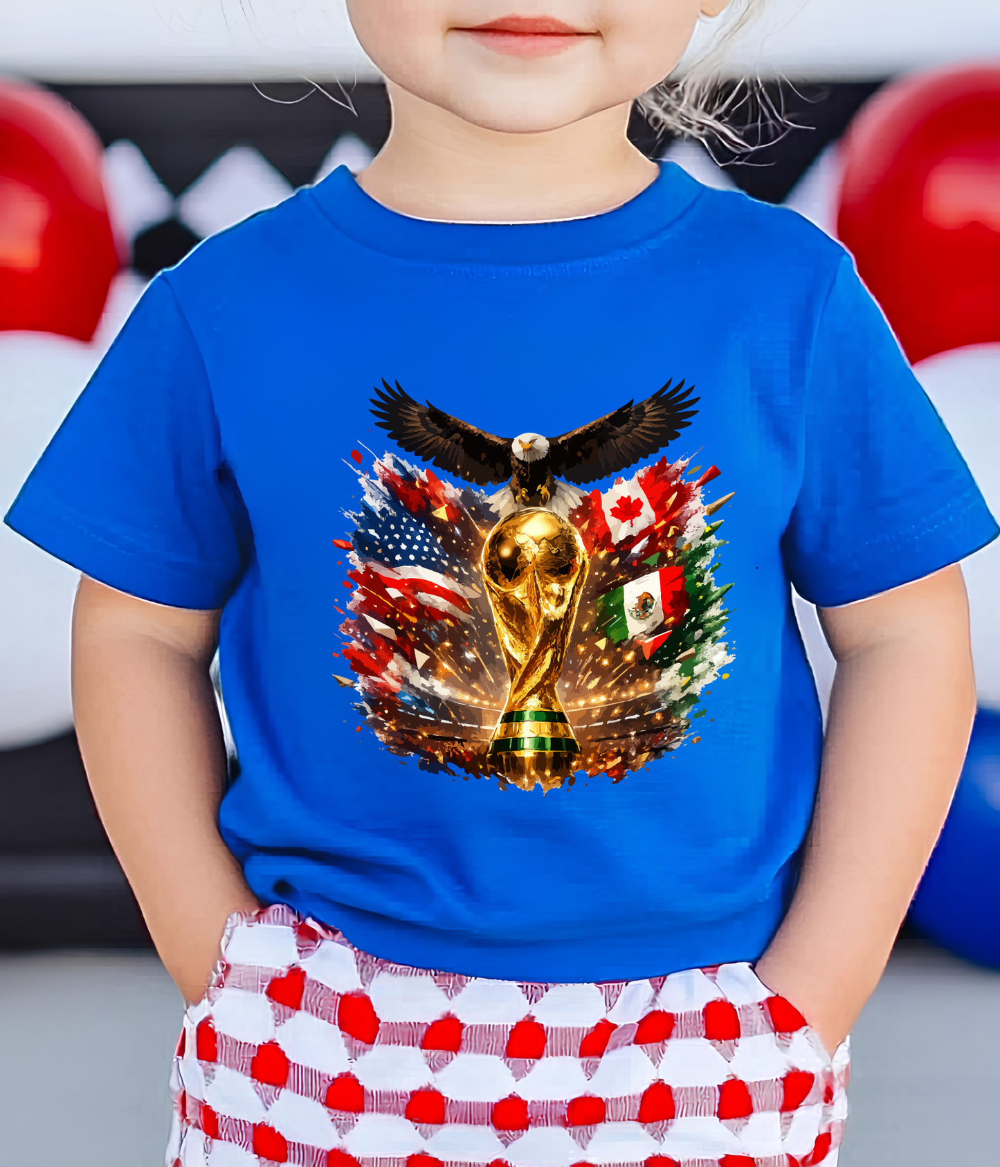 Official 2026 World Cup Soccer Fan T-Shirt - USA, Canada & Mexico Host Nations Graphic Tee (physical)