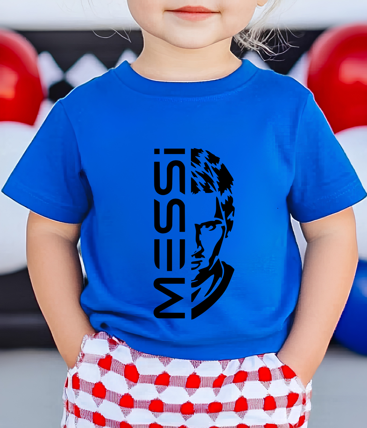 FIFA World Cup 2026, Lionel Messi Half Face Text Graphic T-Shirt (physical)