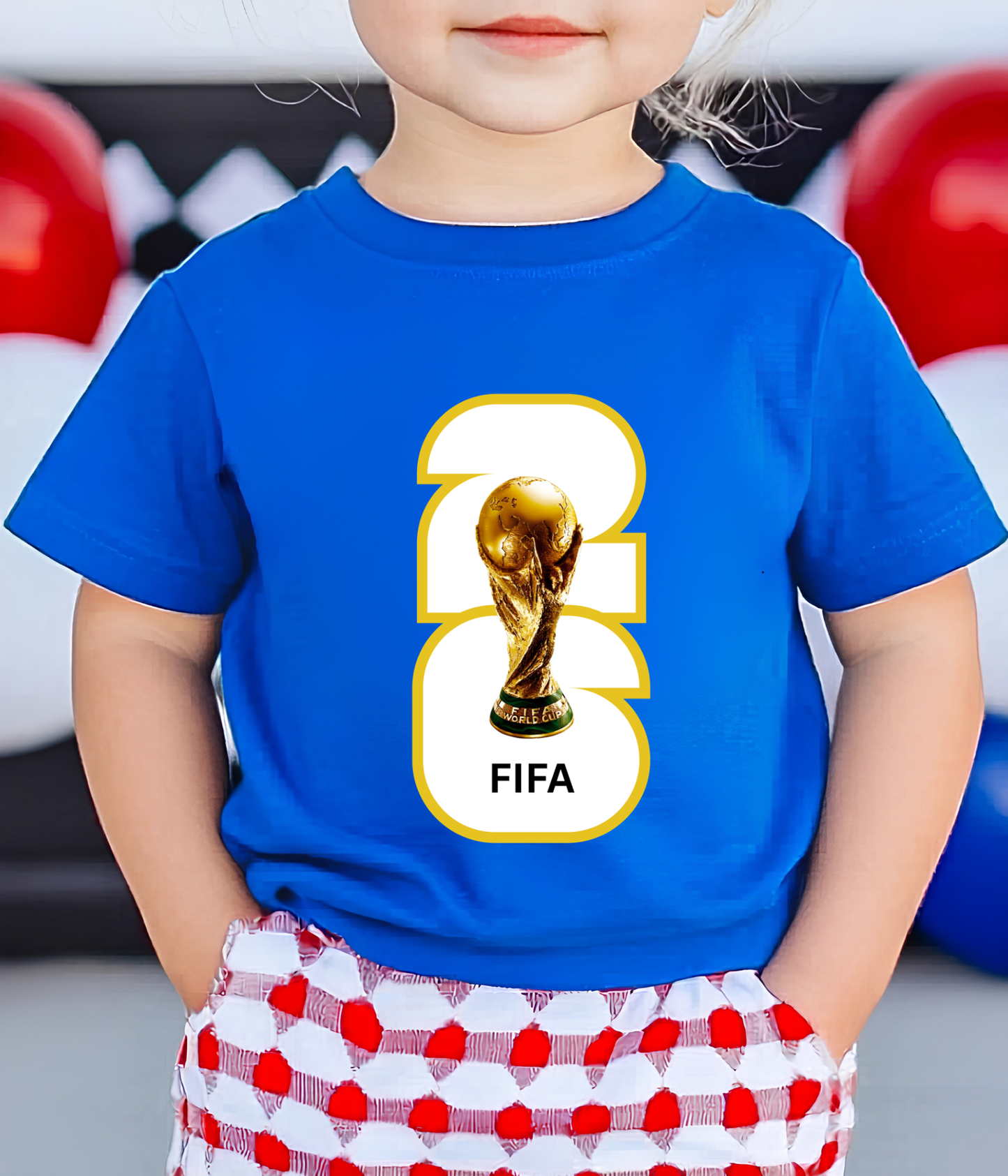 FIFA World Cup 2026 Trophy Classic Bold Number Graphic T-Shirt (physical)