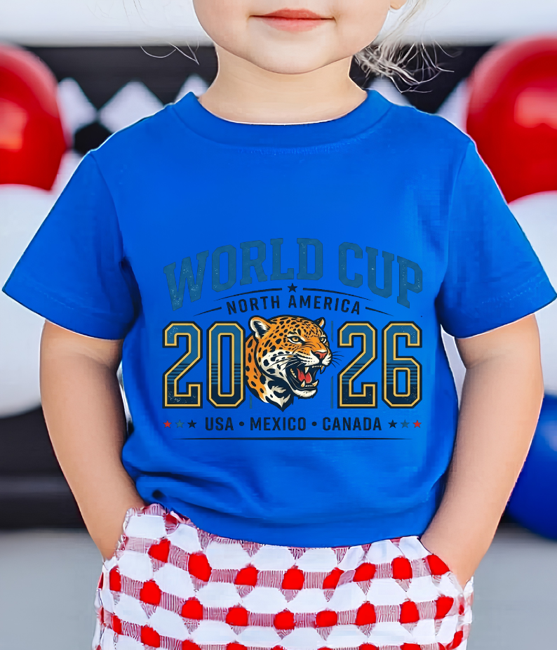 Official 2026 World Cup North America Jaguar Grey Graphic Tee (physical)