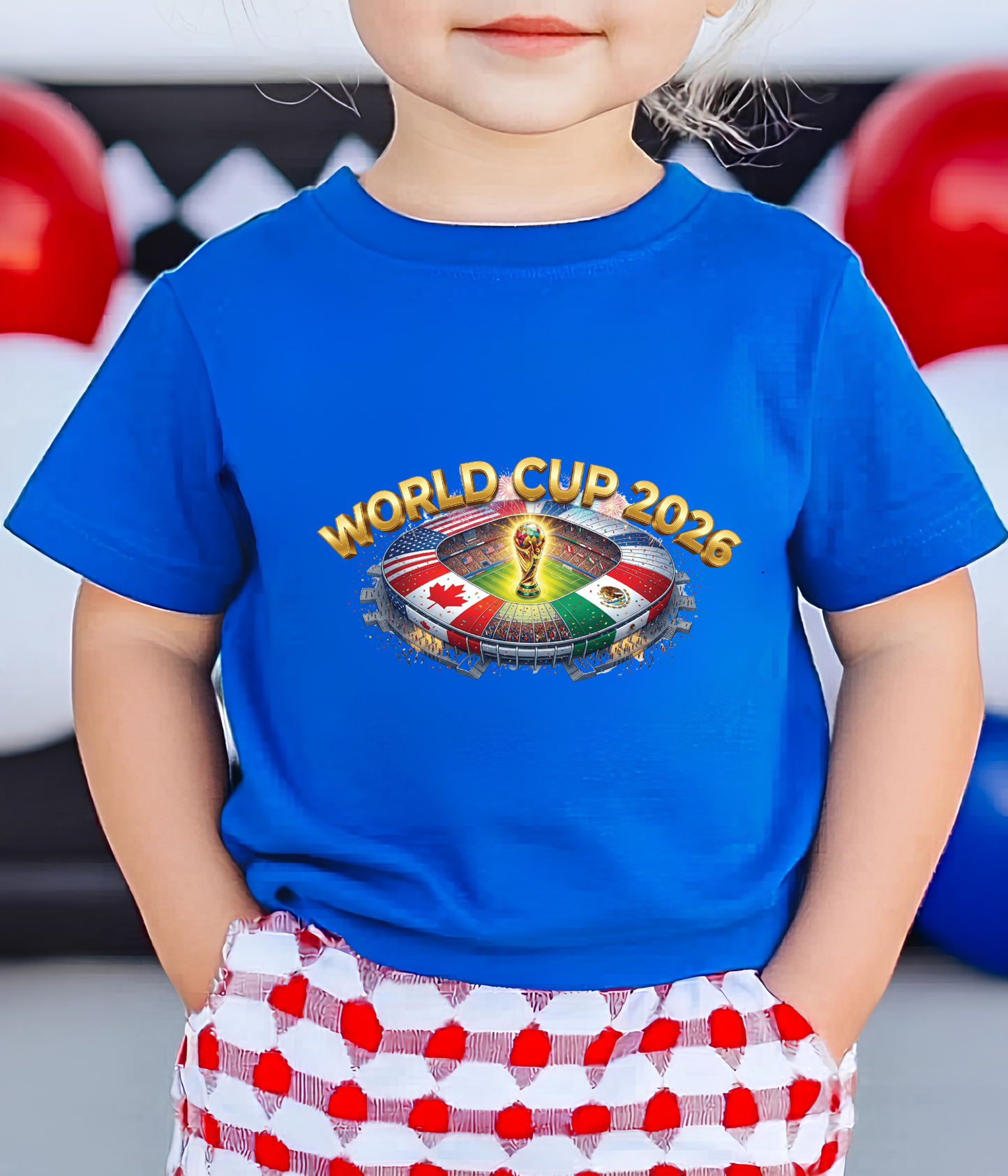 FIFA World Cup 2026 Host Stadium USA Mexico Canada Soccer Graphic T-Shirt  (physical)