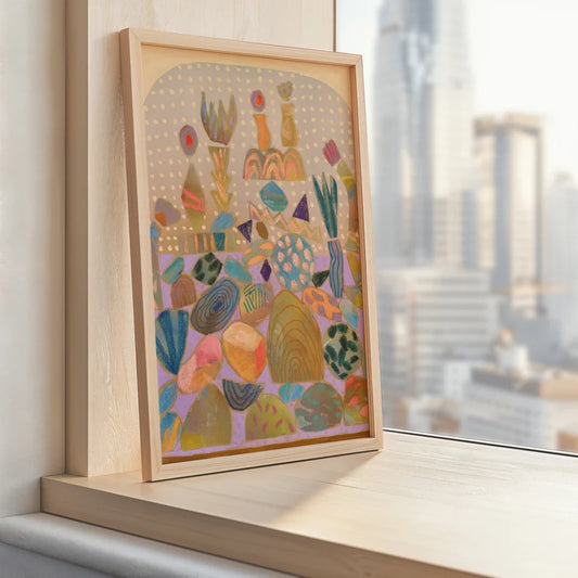 Midcentury Modern Colorful Wall Art(Printable+Physical)