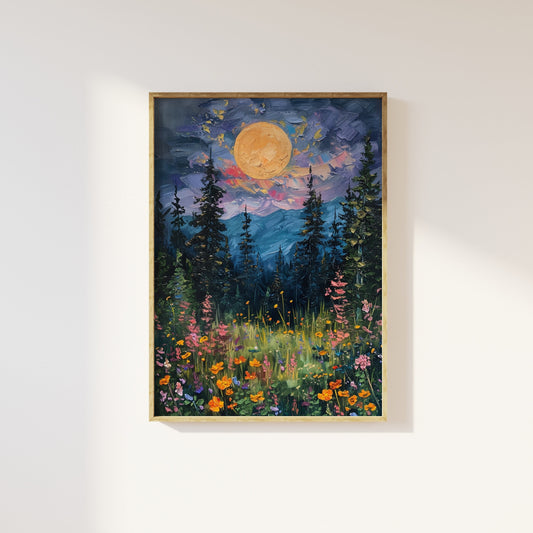 Moonlit Nature Art(Printable+Physical)