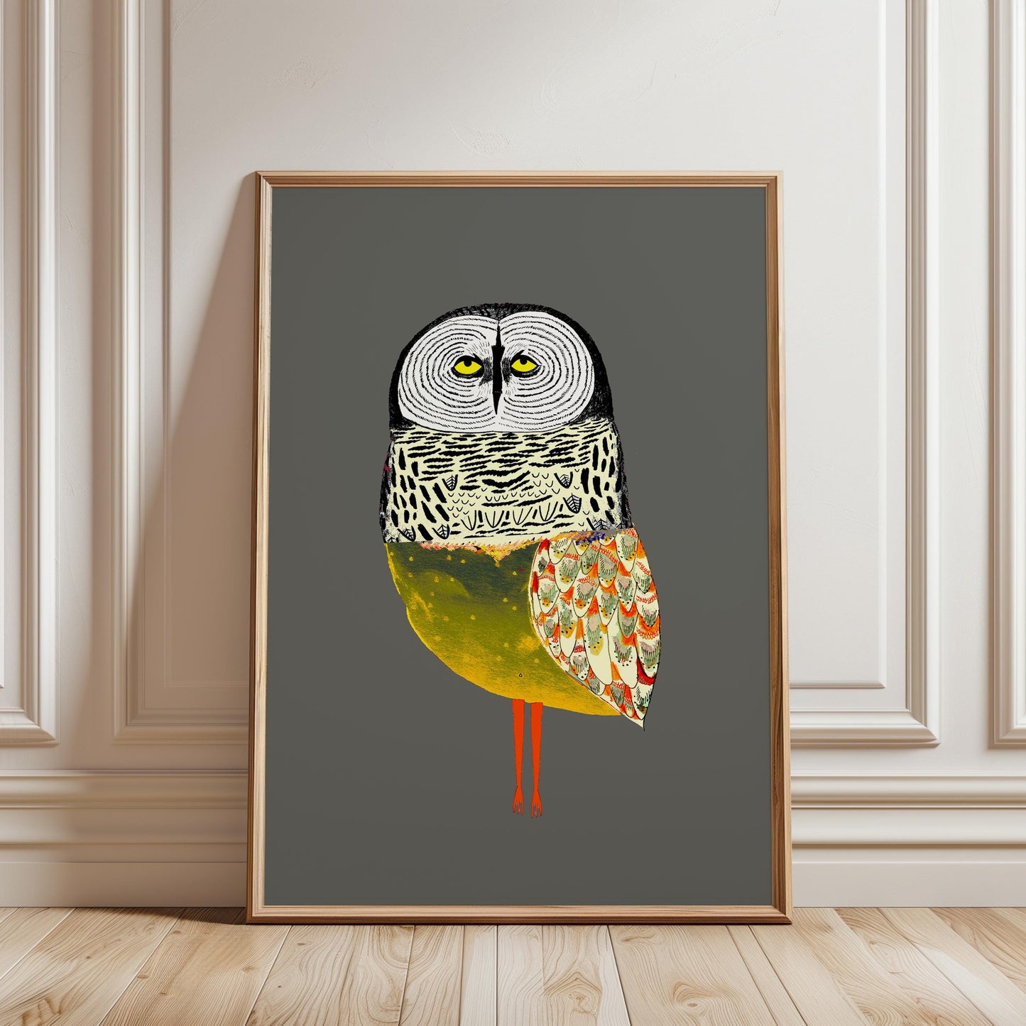 Golden Owl Art(Printable+Physical)