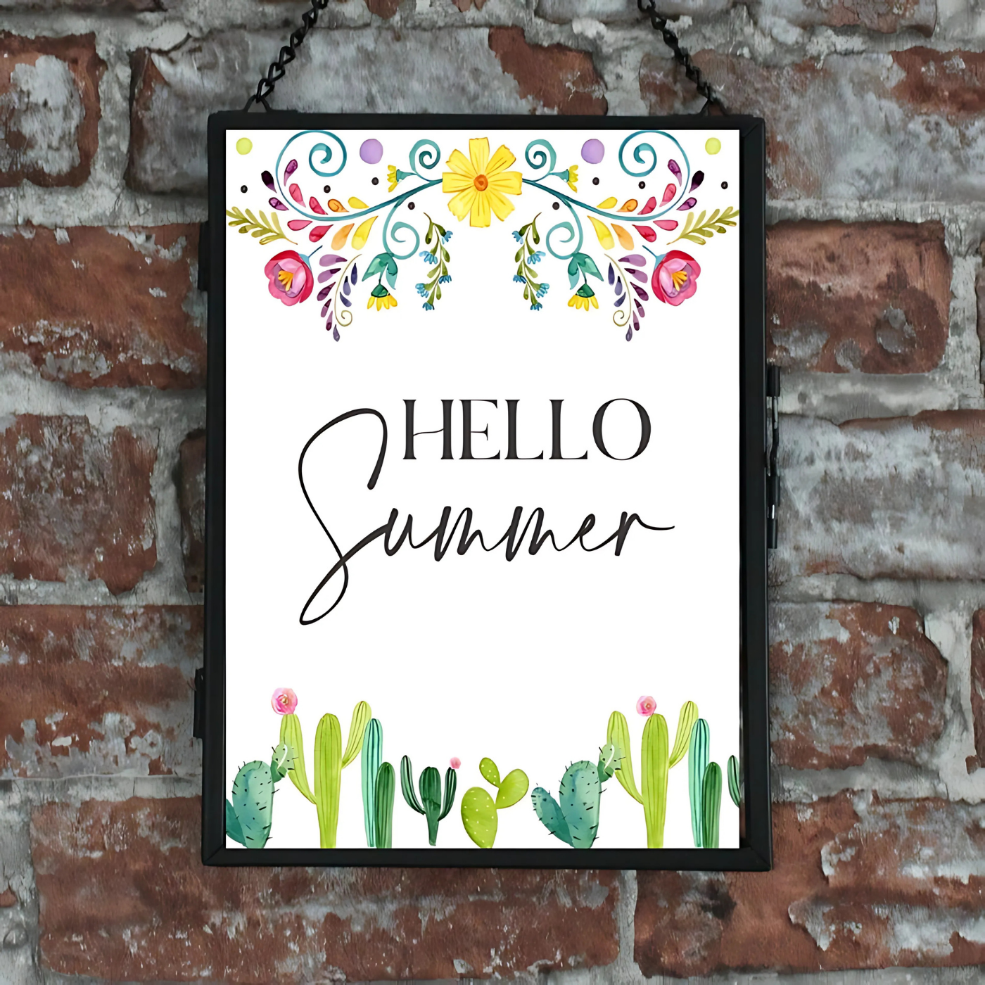 Hello Summer printable wall art(Printable+Physical)