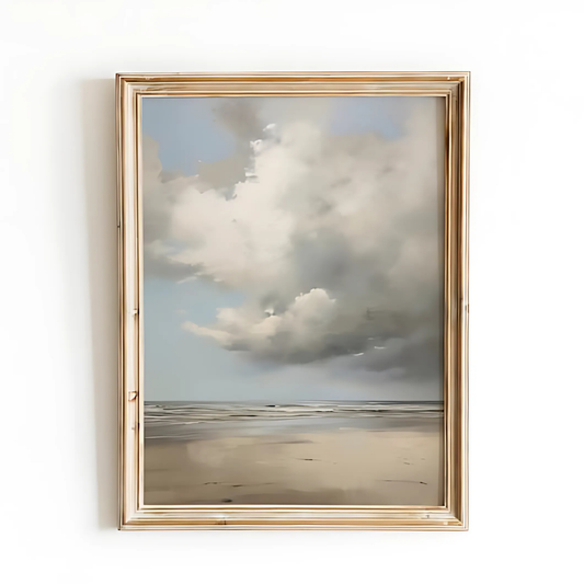 Printable Moody Beach Summer Print Painting(Printable+Physical)