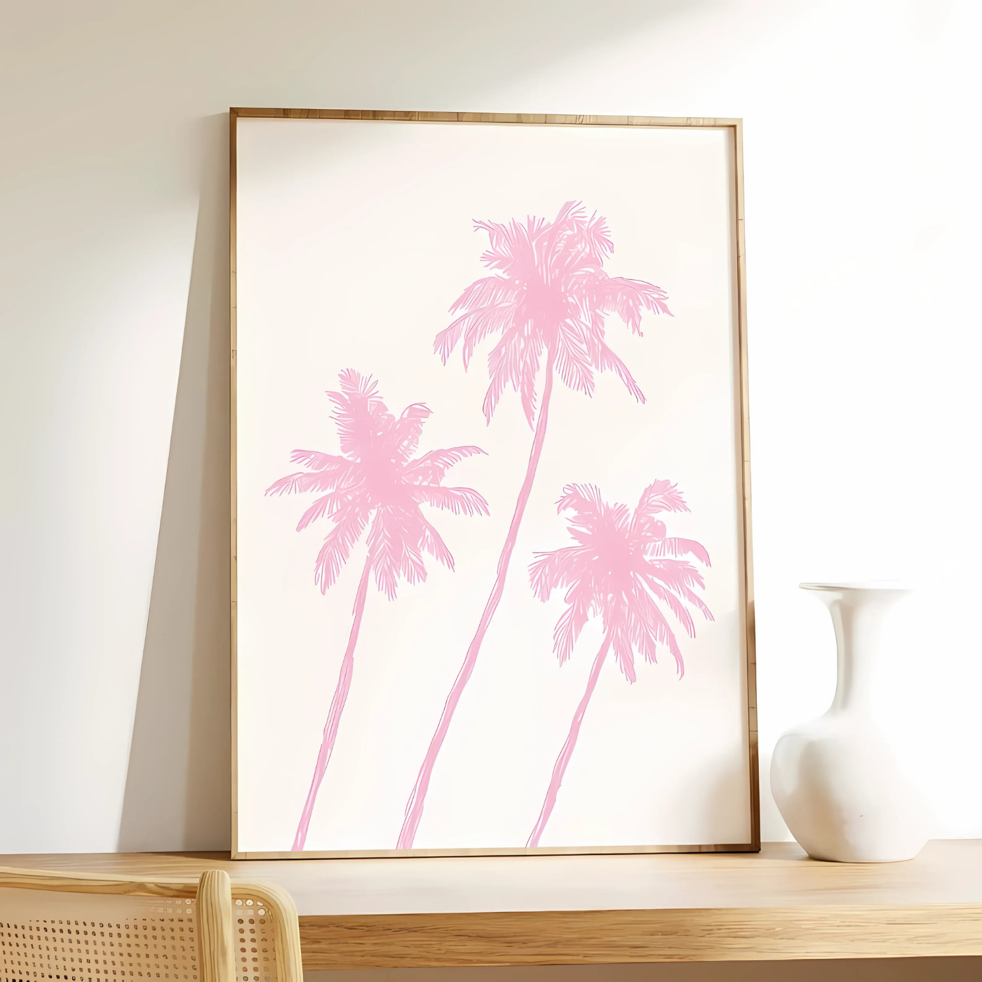 Palm Trees Sketch Print wall art(Printable+Physical)