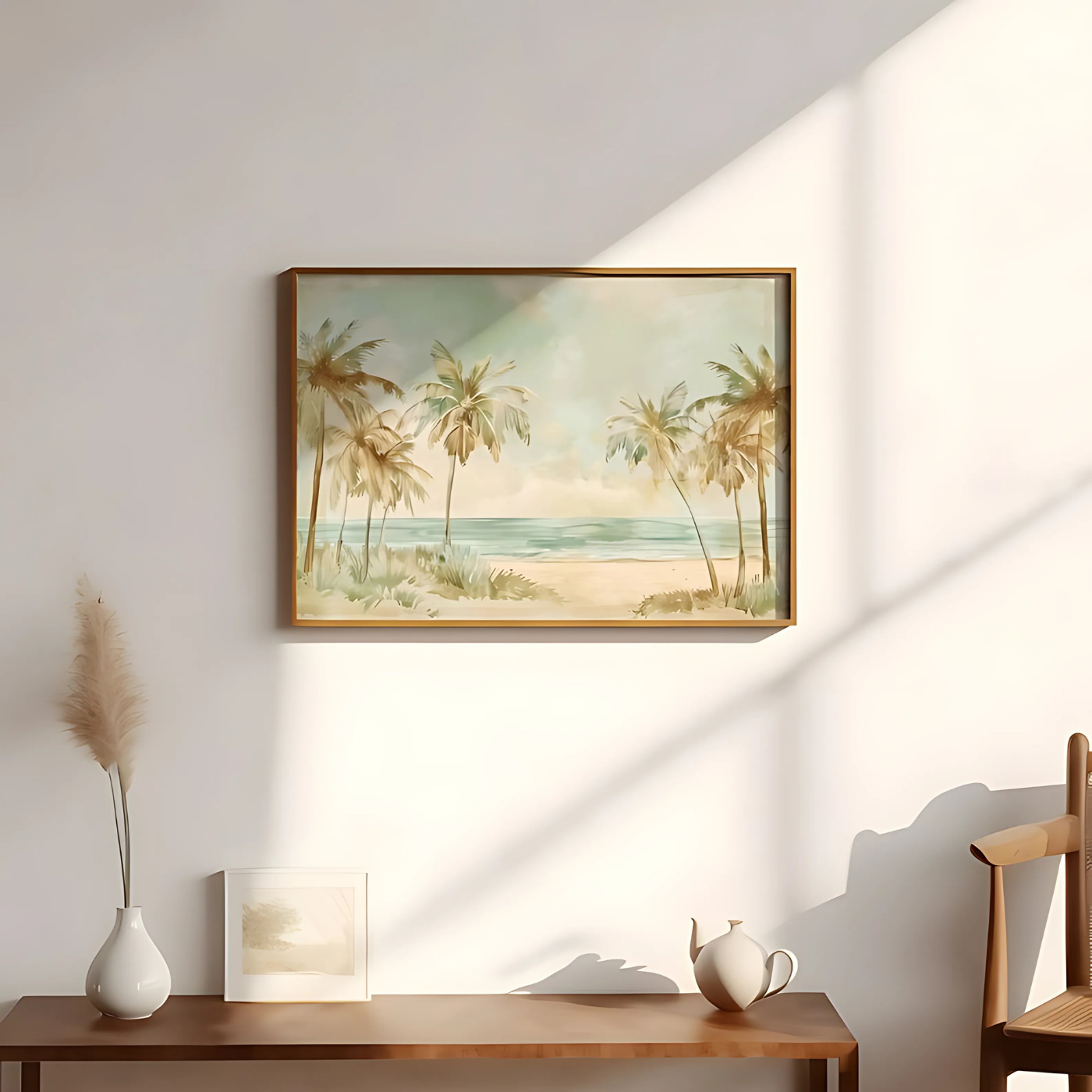 Neutral Palm Trees Digital Print(Printable+Physical)