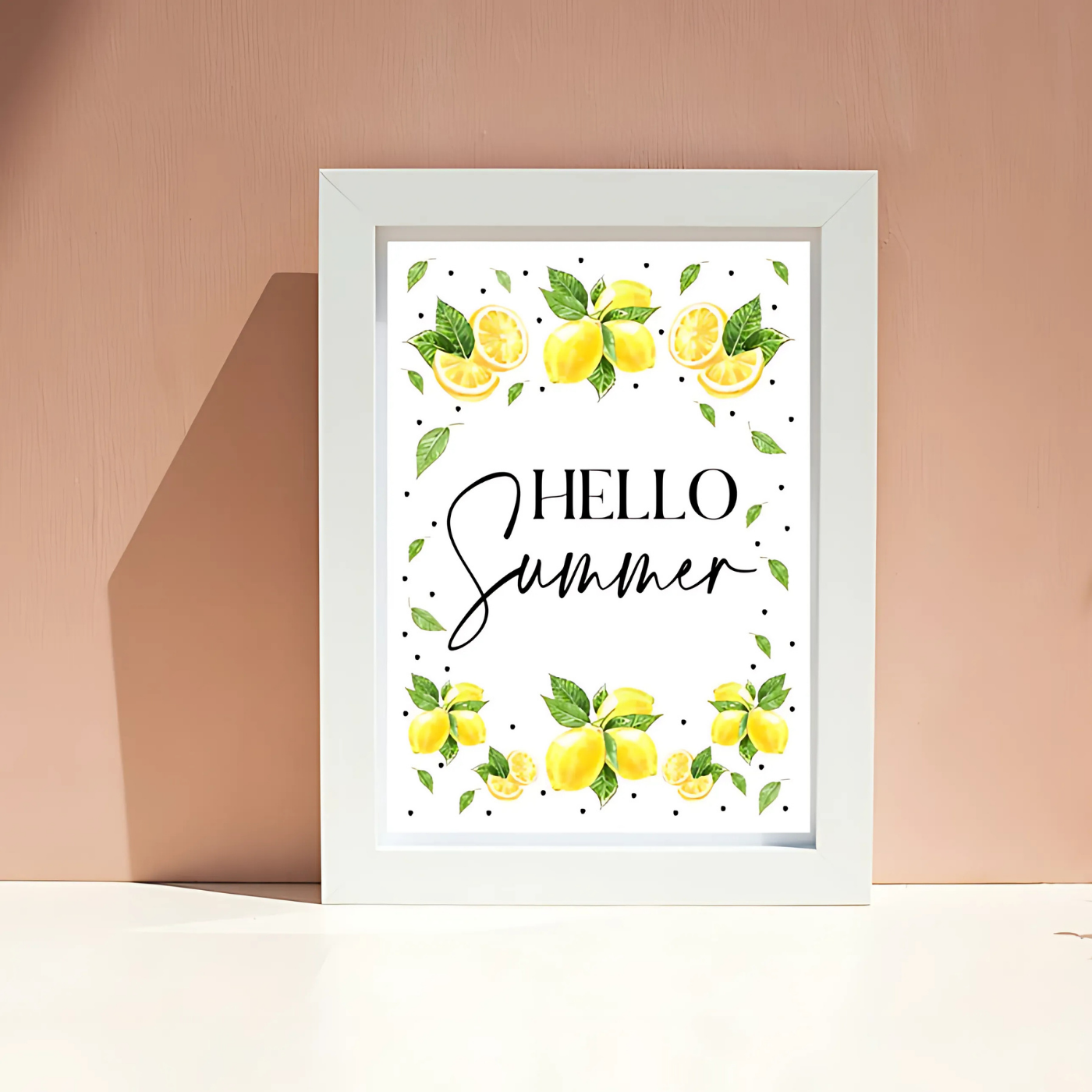 Hello Summer sign printable wall art(Printable+Physical)