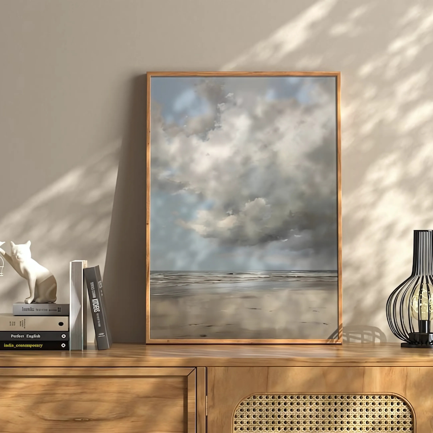 Printable Moody Beach Summer Print Painting(Printable+Physical)