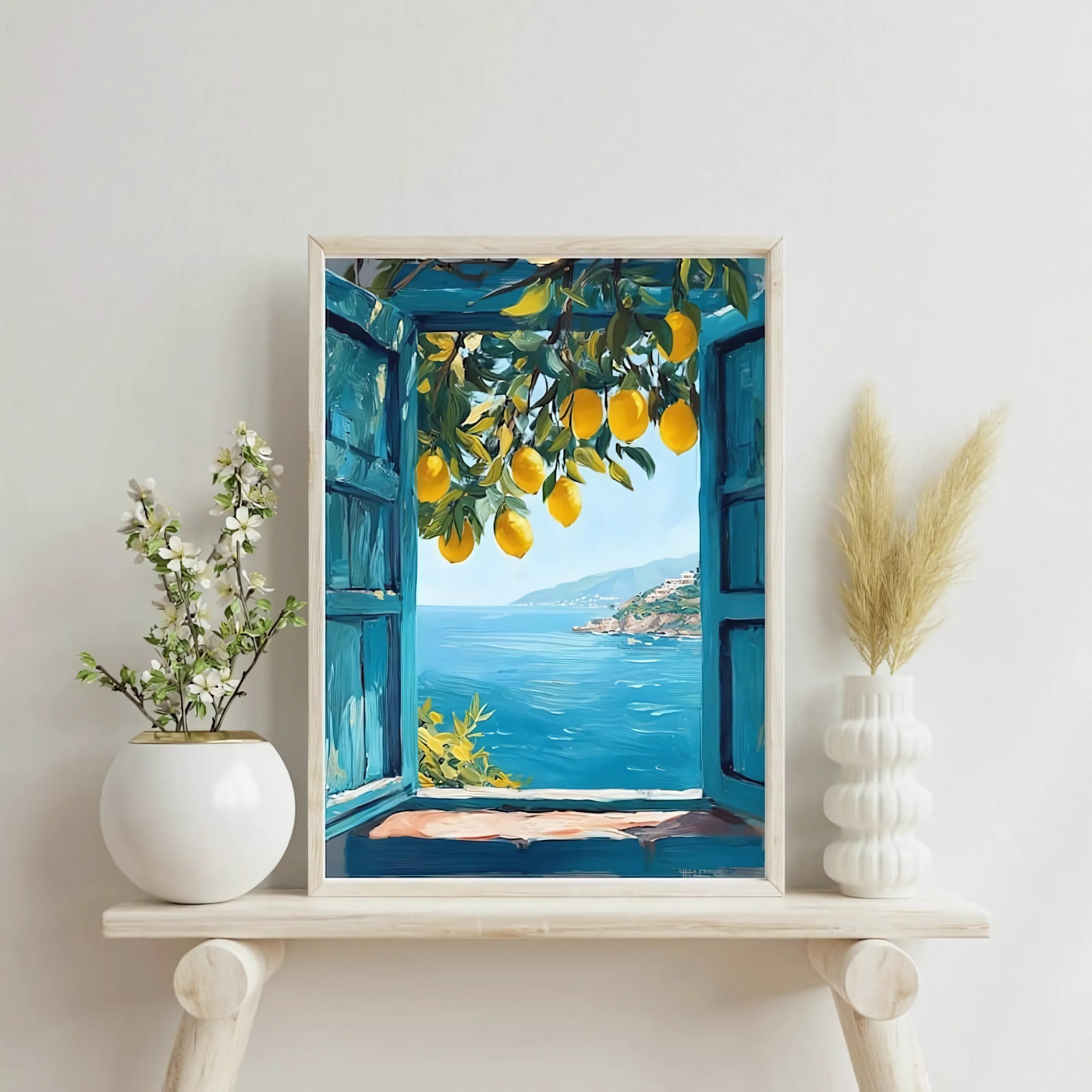 Mediterranean Window View Printable Art(Printable+Physical)