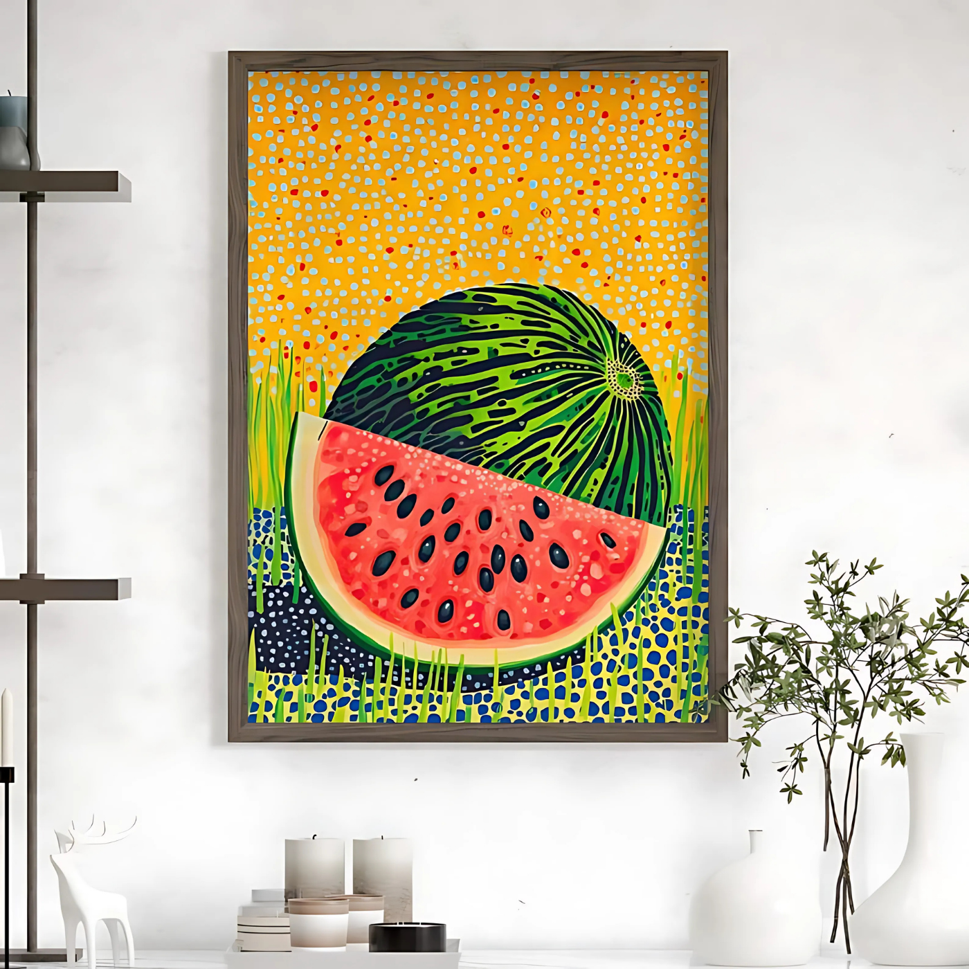 Abstract Watermelon Art Print(Printable+Physical)