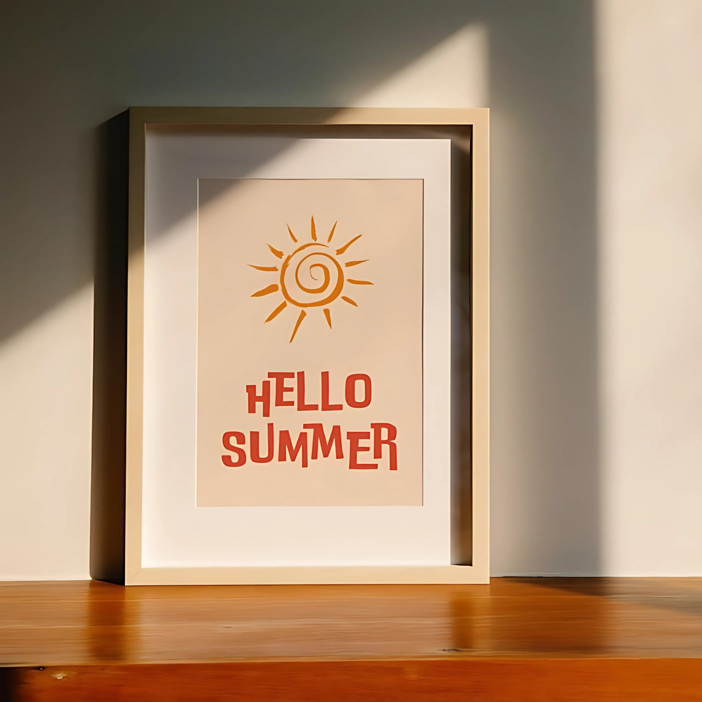Hello Summer Printable wall art(Printable+Physical)