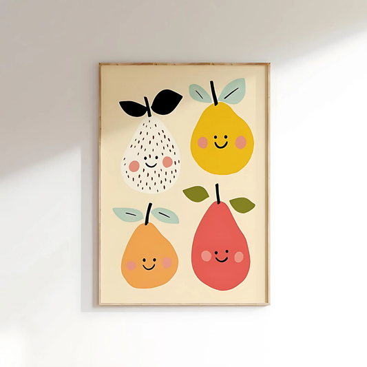 Happy Fruit Wall Art(Printable+Physical)