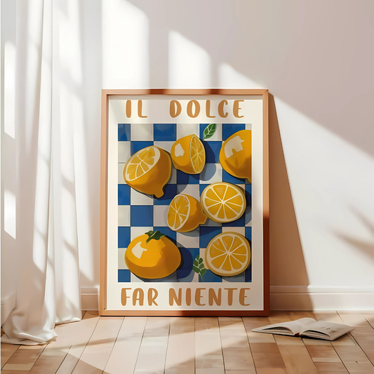 Italian Vibe Summer poster Wall Art(Printable+Physical)