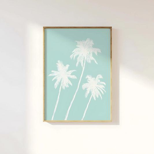Palm Trees Sketch Print Wall Art(Printable+Physical)