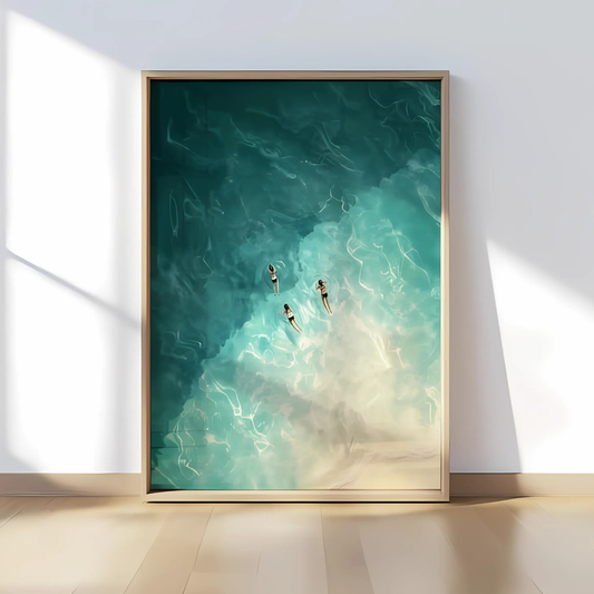 Minimalist Swimmers Artwork(Printable+Physical)