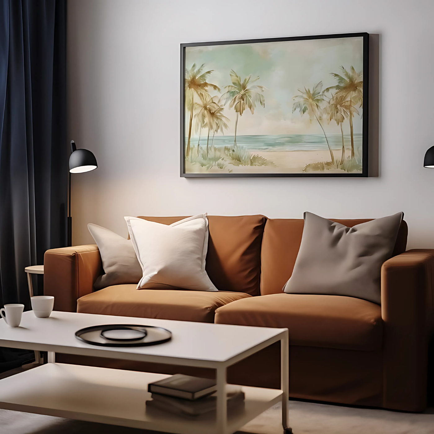 Neutral Palm Trees Digital Print(Printable+Physical)