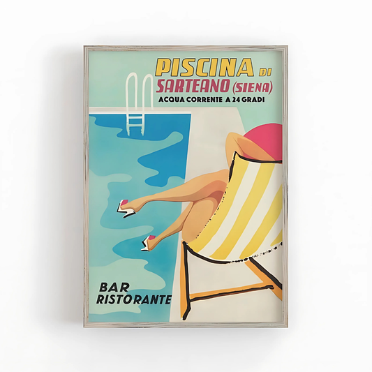 Summer Beach Art Print (Printable+Physical)