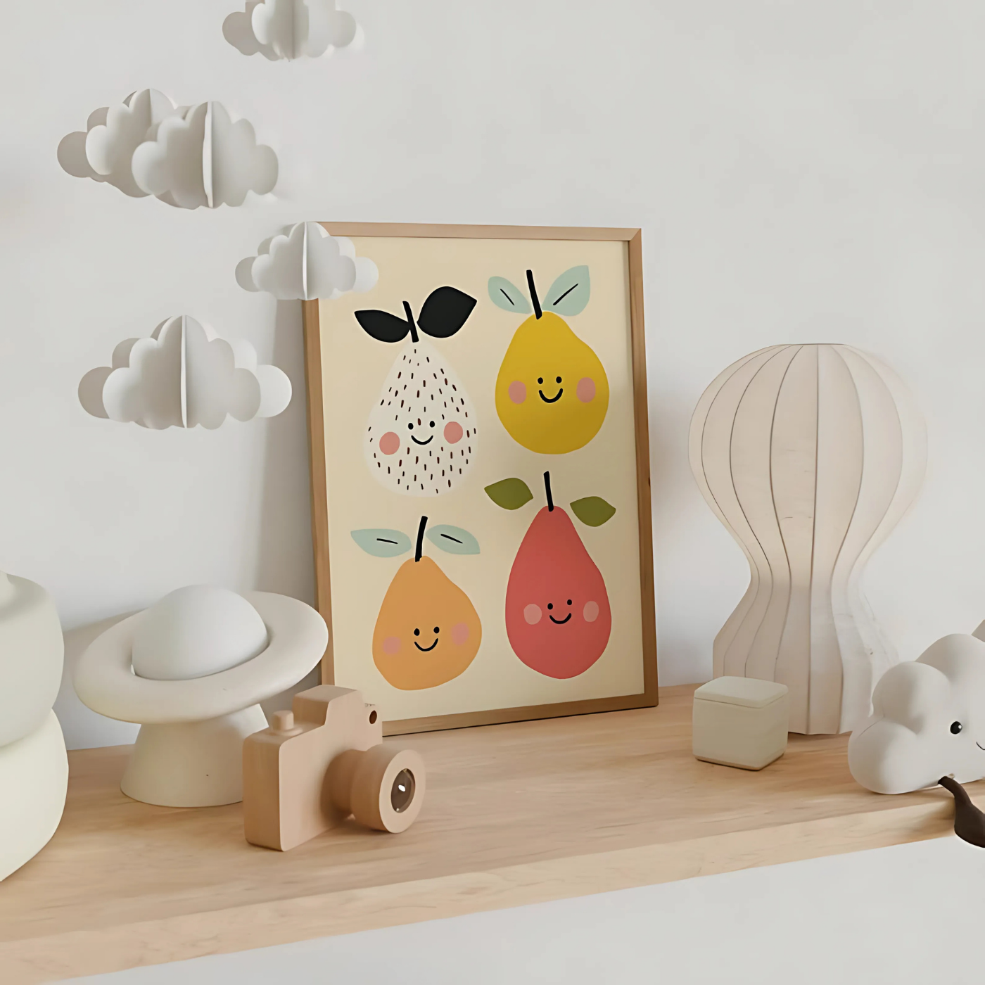 Happy Fruit Wall Art(Printable+Physical)