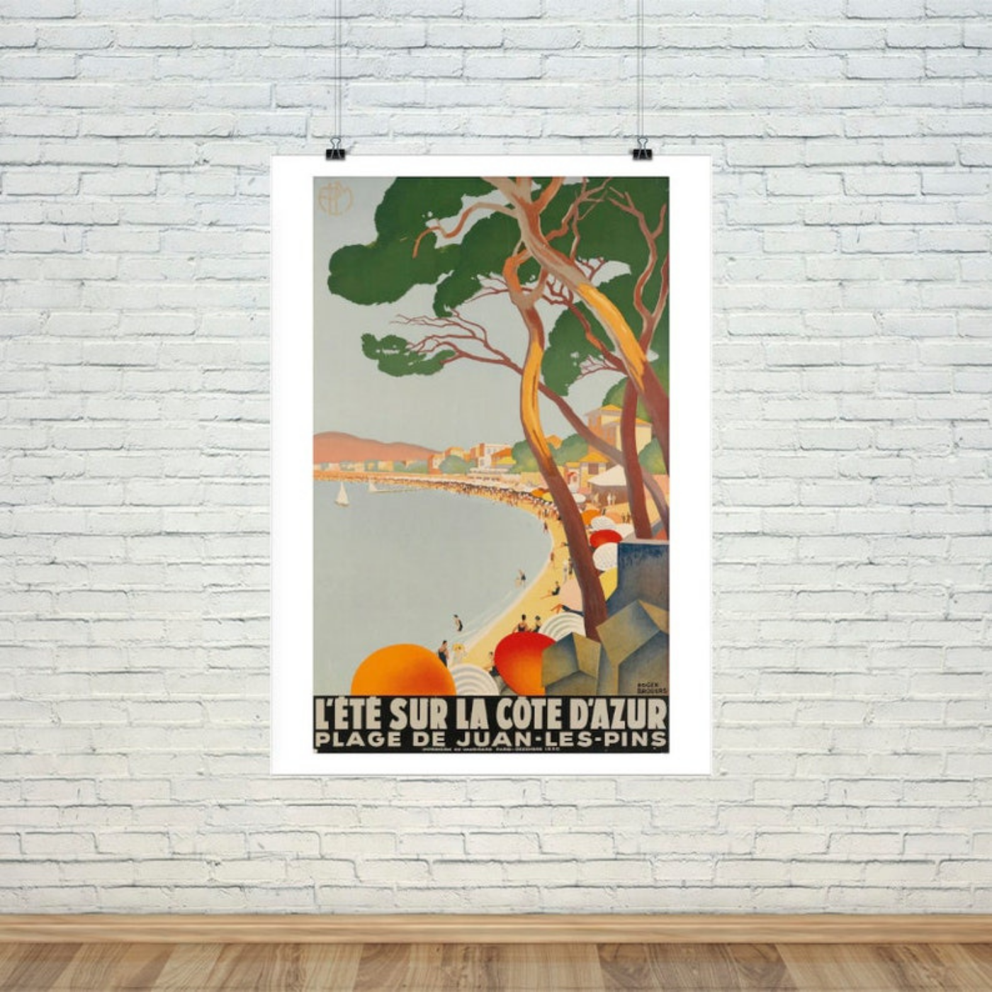 Vintage Summer Beach Print Wall Art(Printable+Physical)