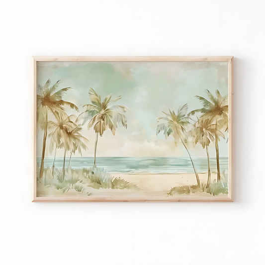 Neutral Palm Trees Digital Print(Printable+Physical)
