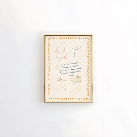 Cute Summer Quote Wall Art(Printable+Physical)