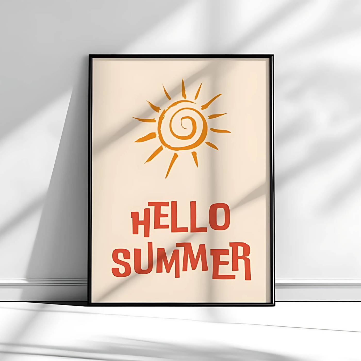 Hello Summer Printable wall art(Printable+Physical)