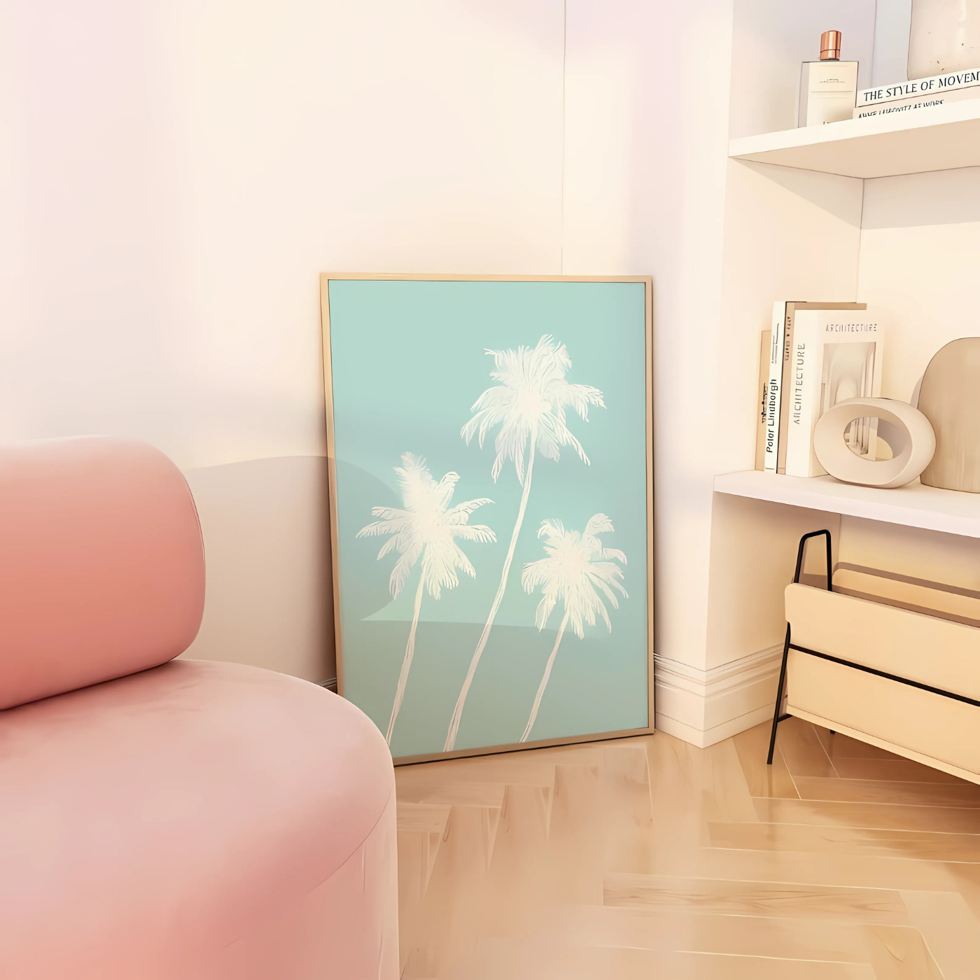 Palm Trees Sketch Print Wall Art(Printable+Physical)