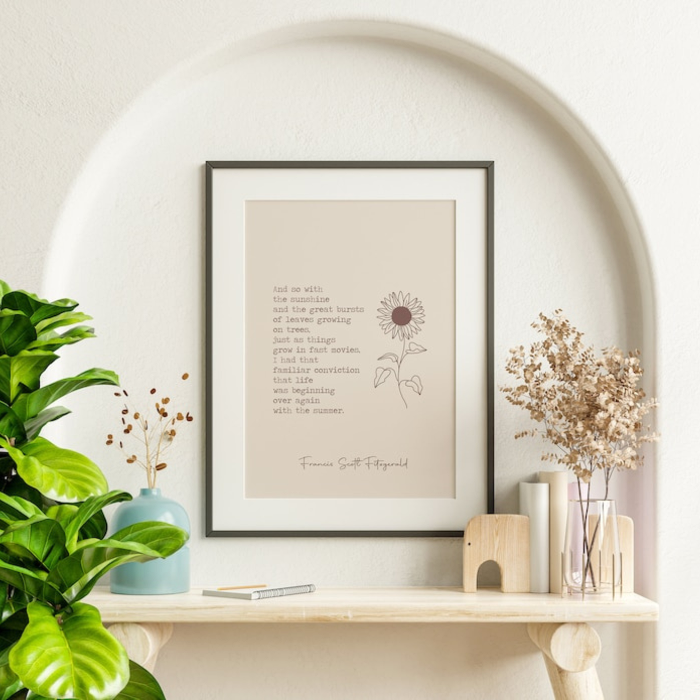 Typography Quote Print (Printable+Physical)