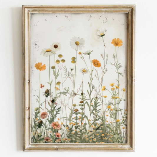 Nursery Flower Wall Art(Printable+Physical)