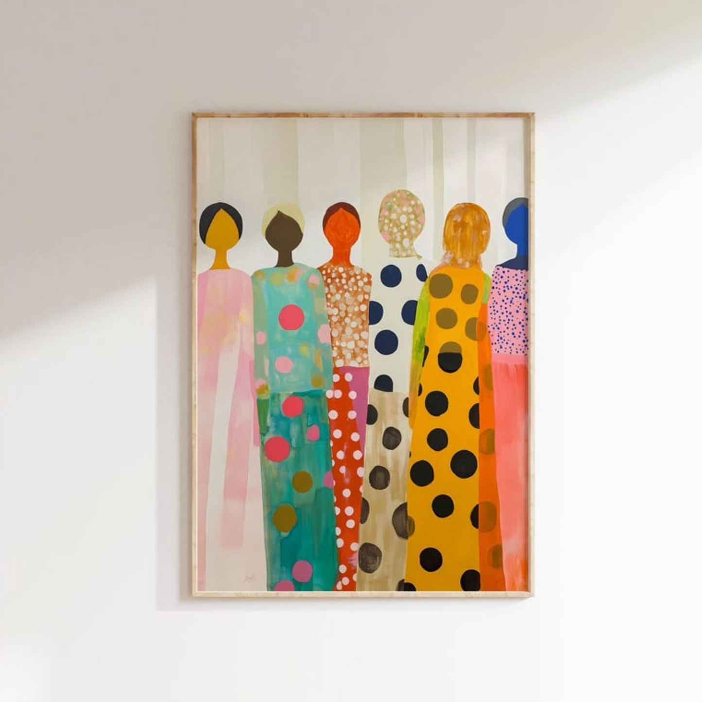 contemporary vibrant female poster Wall Art(Printable+Physical)