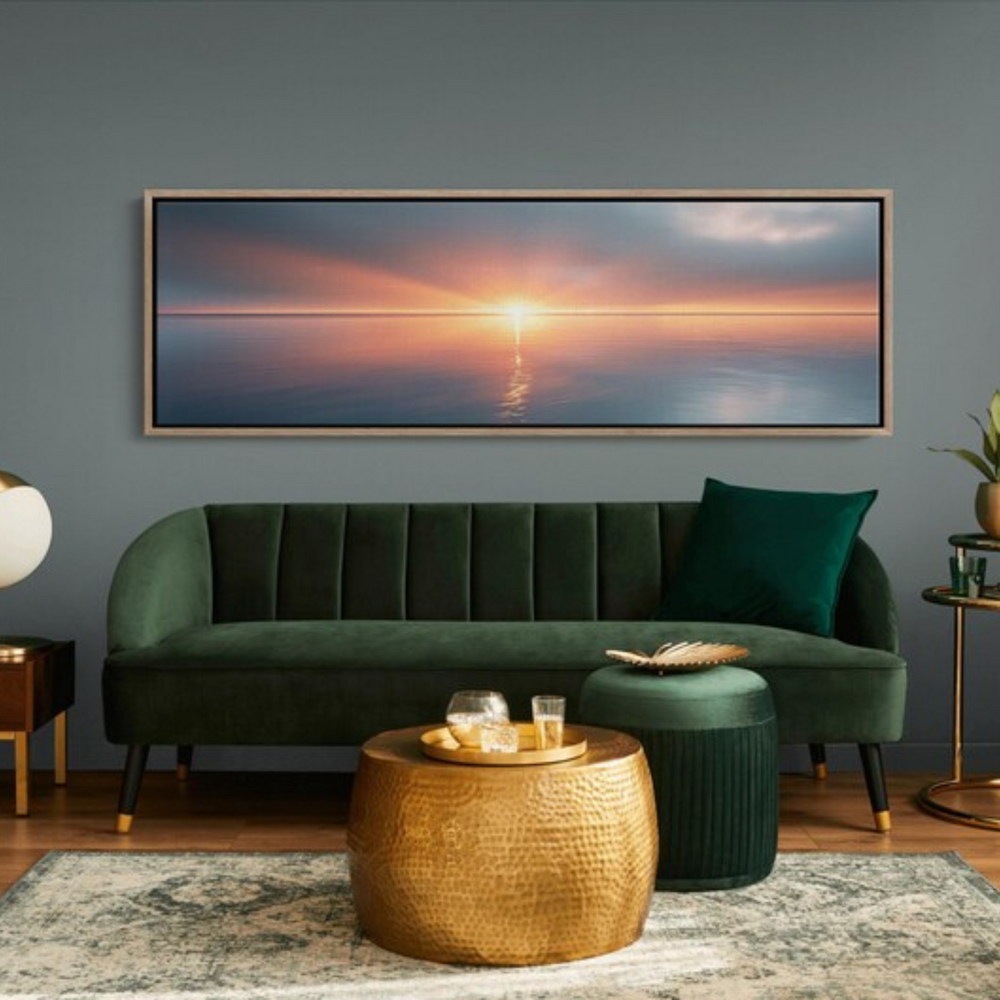 Ocean Sunset Wall Art Canvas Print(Printable+Physical)