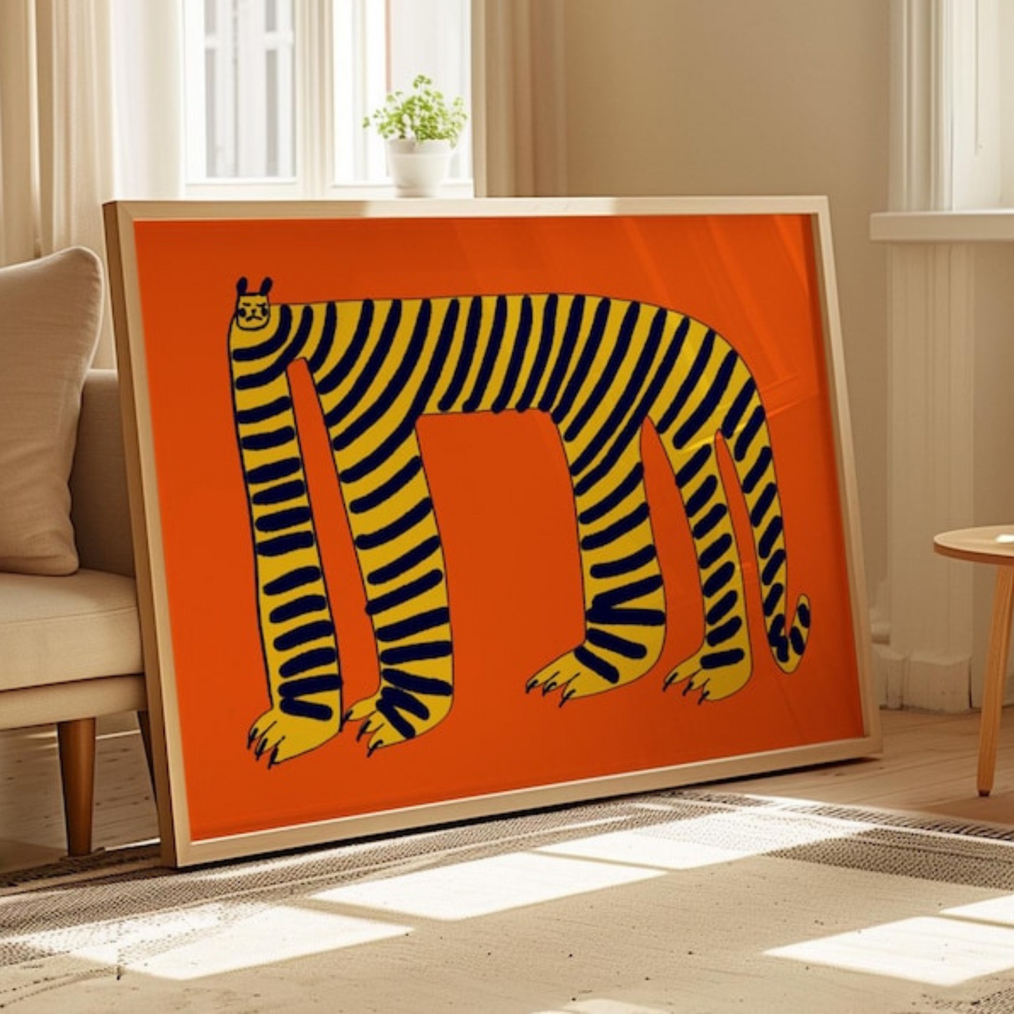 Calm Tiger Art Print(Printable+Physical)