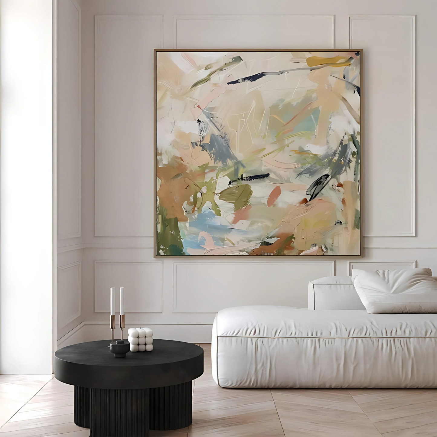 Beige Pastel Minimal Painting(Printable+Physical)
