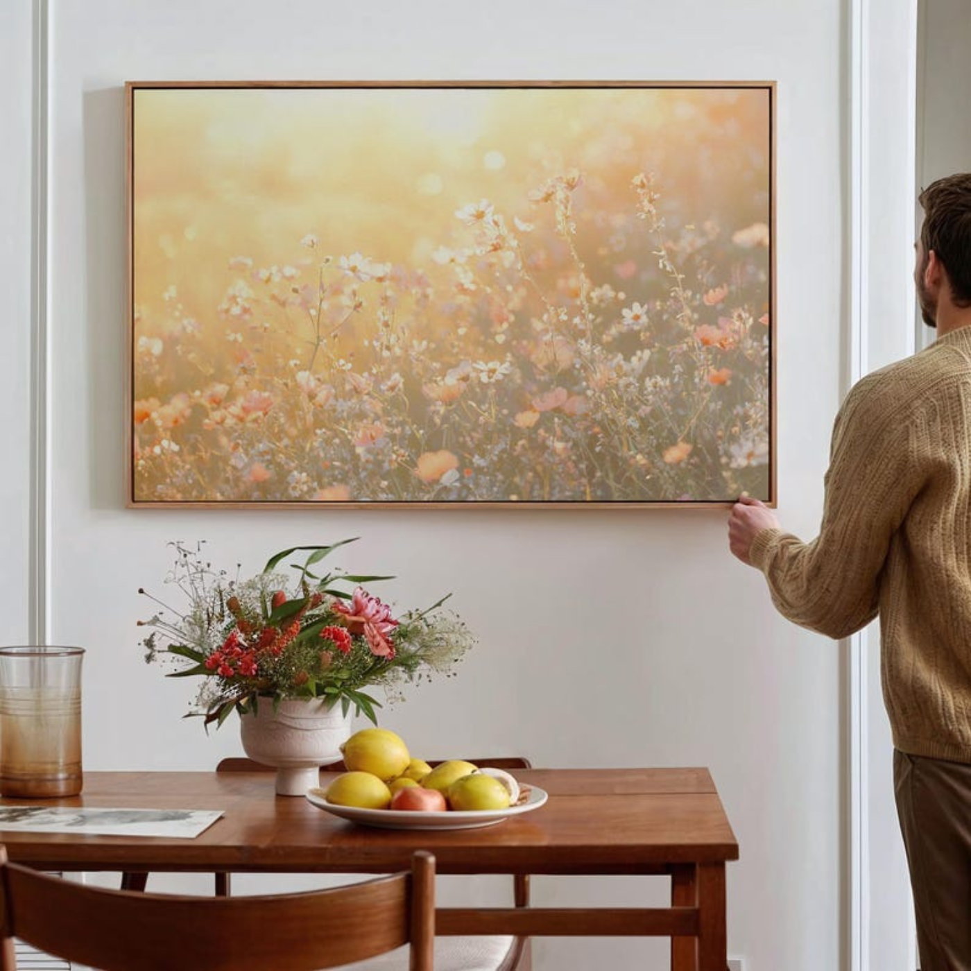 Golden Wildflower Meadow Canvas(Printable+Physical)