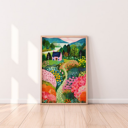 Colorful Flower Garden Wall Art(Printable+Physical)
