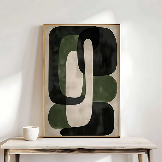 Green Wall Art Green Modern Art Abstract Art Print(Printable+Physical)