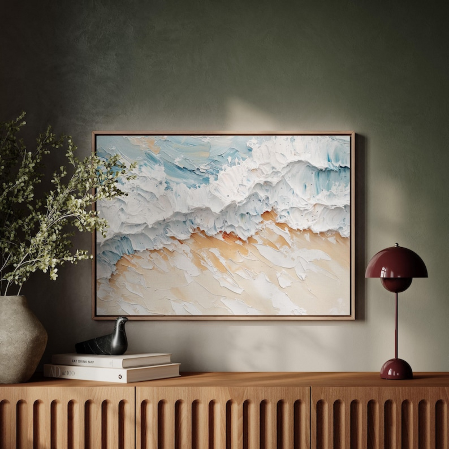 Textured Beach Waves Canvas Art(Printable+Physical)