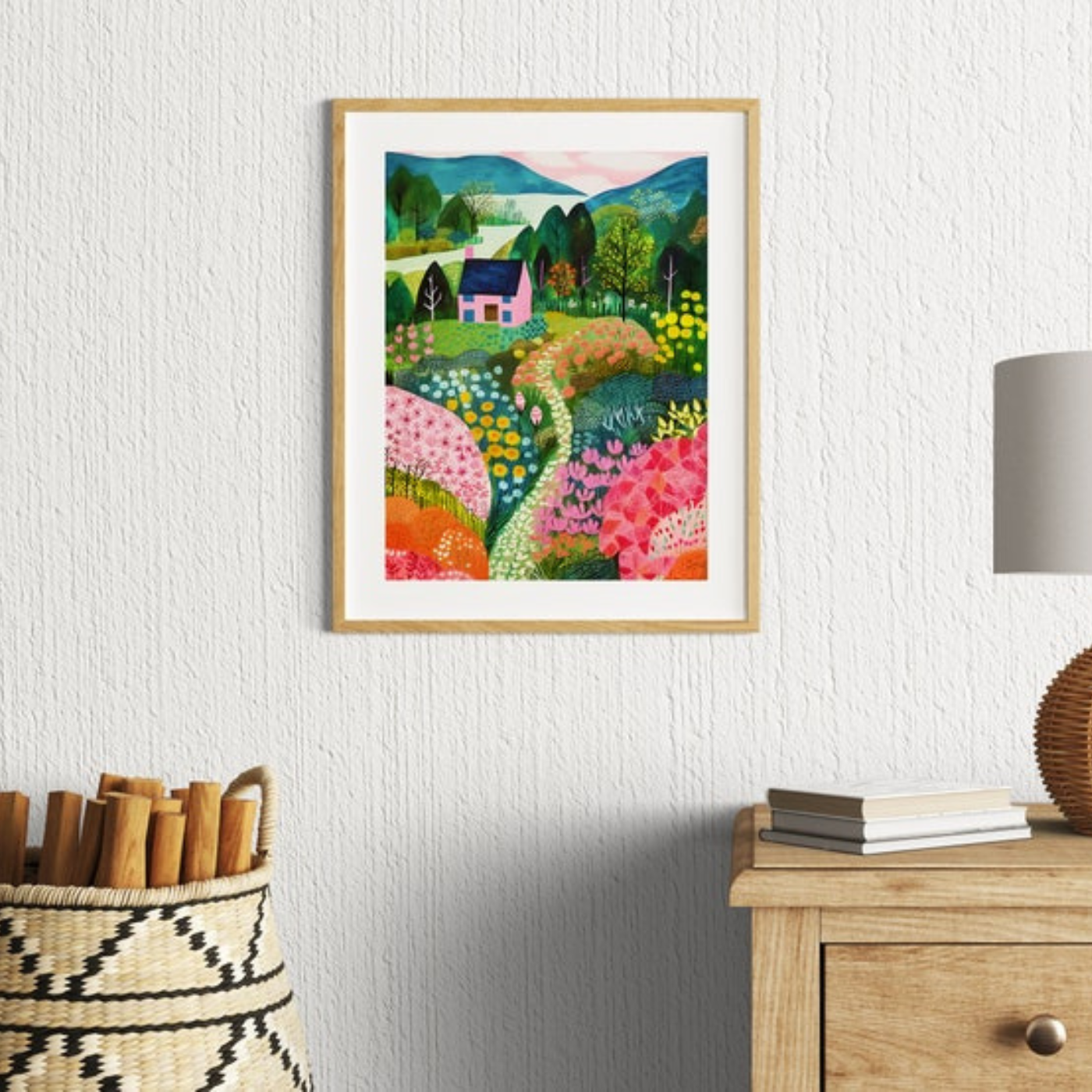 Colorful Flower Garden Wall Art(Printable+Physical)