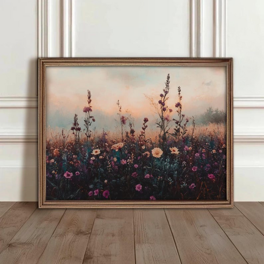 Printable Vintage Summer Floral Wall Art(Printable+Physical)