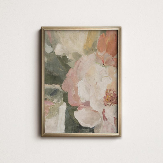 Abstract Summer Blooms Botanical Painting(Printable+Physical)