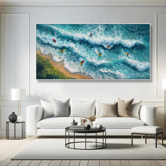 Textured Beach Scene Wall Art(Printable+Physical)